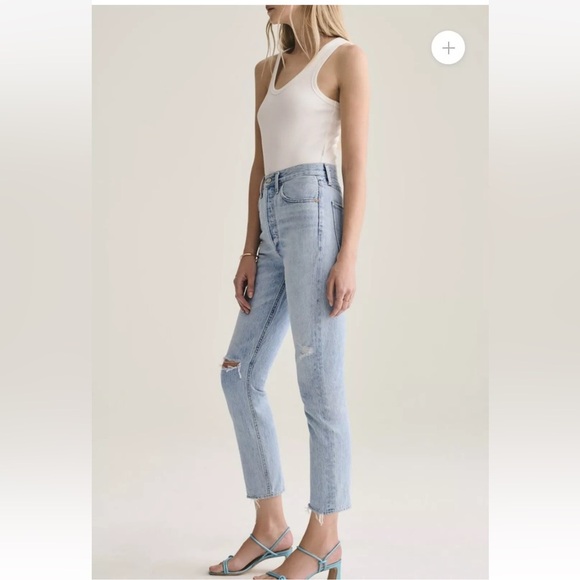 AGOLDE Riley High Rise Straight Crop Jean - Picture 2 of 8